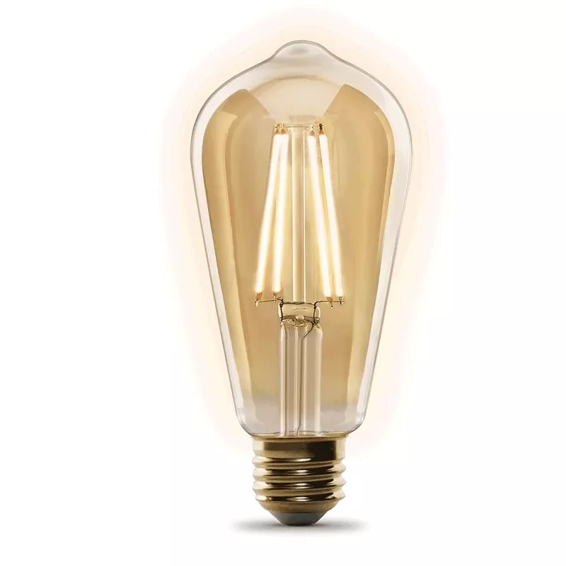 Feit Smart Home St19 E26 (medium) Smart-enabled Led Bulb Amber 60 Watt Equivalence 1 Pk