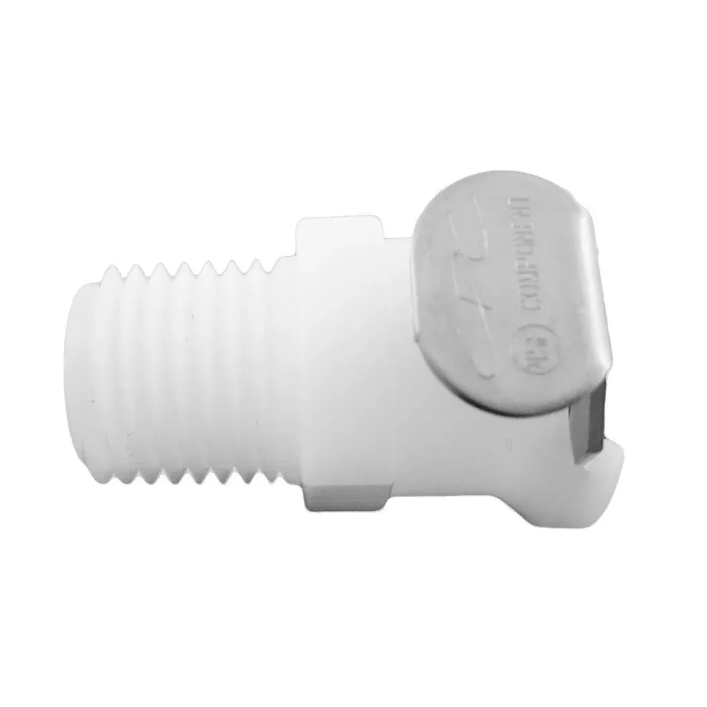 Female Quick Disc - Heavy-Duty Brass - 1/4"Male Pipe Thread (MPT) No Shutoff