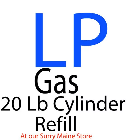 Filling Service For 20 Lb- BBQ Size Propane Cylinder At Surry Maine