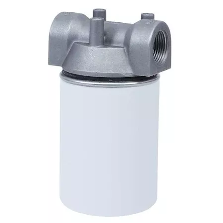 Filter Housing,7 3/4" H,4 1/8" Dia,White