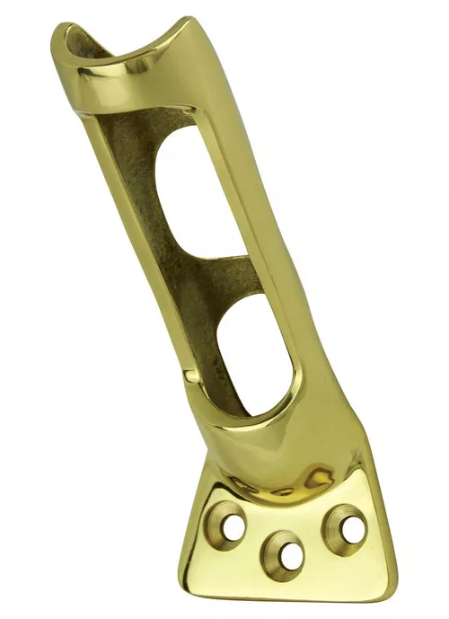 Flag Pole Wall Bracket- Antique Brass- 1″