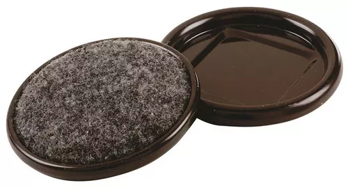 Floor Protector- Carpet Base Cup- 2" Dia- 4 Pack