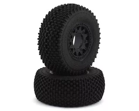 Gladiator 2.2/3.0 SCT M3 Compound Premounted Tires with 6×30 Black Raid Wheels for 1/10 Short Course Truck (2) (PRO116912)