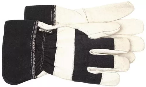 Gloves- Men's Large Lined Leather Work Glove
