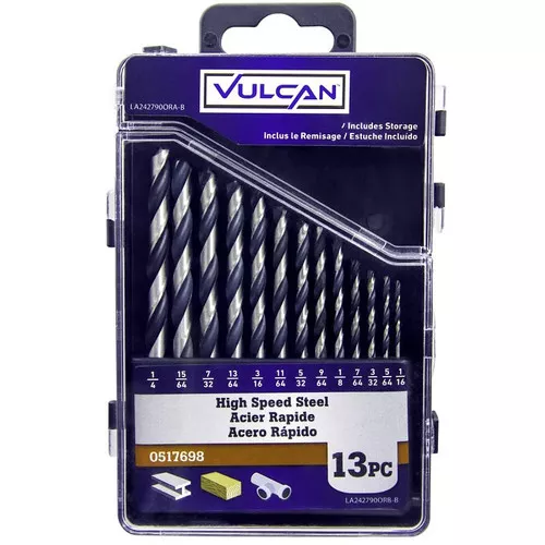 High Speed Metal Drill Bit Set- 13 Piece Set
