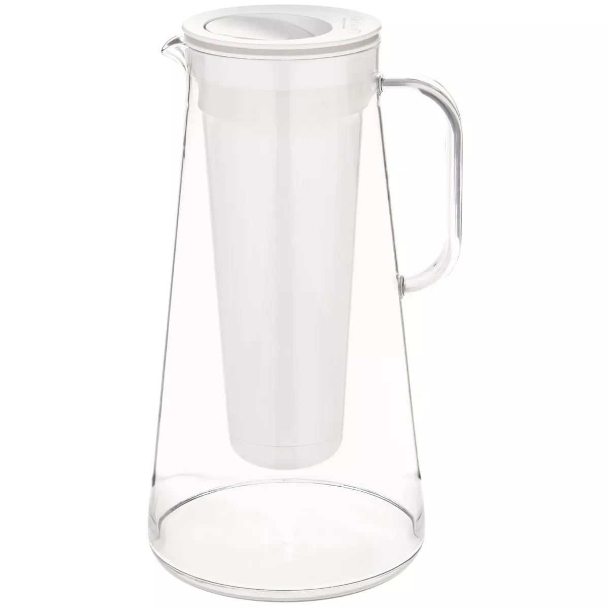 Home 7-cup White Water Filter Pitcher With Advanced Filtration Technology