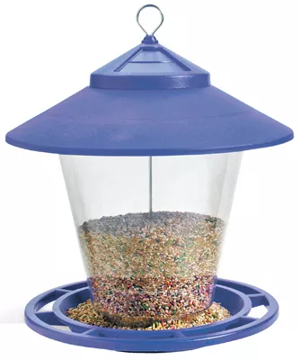 Hopper Granary Bird Feeder, Assorted Colors, 4-lb.