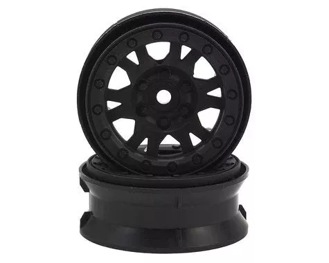 Impulse 1.9″ Black Bead-Loc Wheels with 12mm Hex for 1/10 Rock Crawler (2) (PRO276903)
