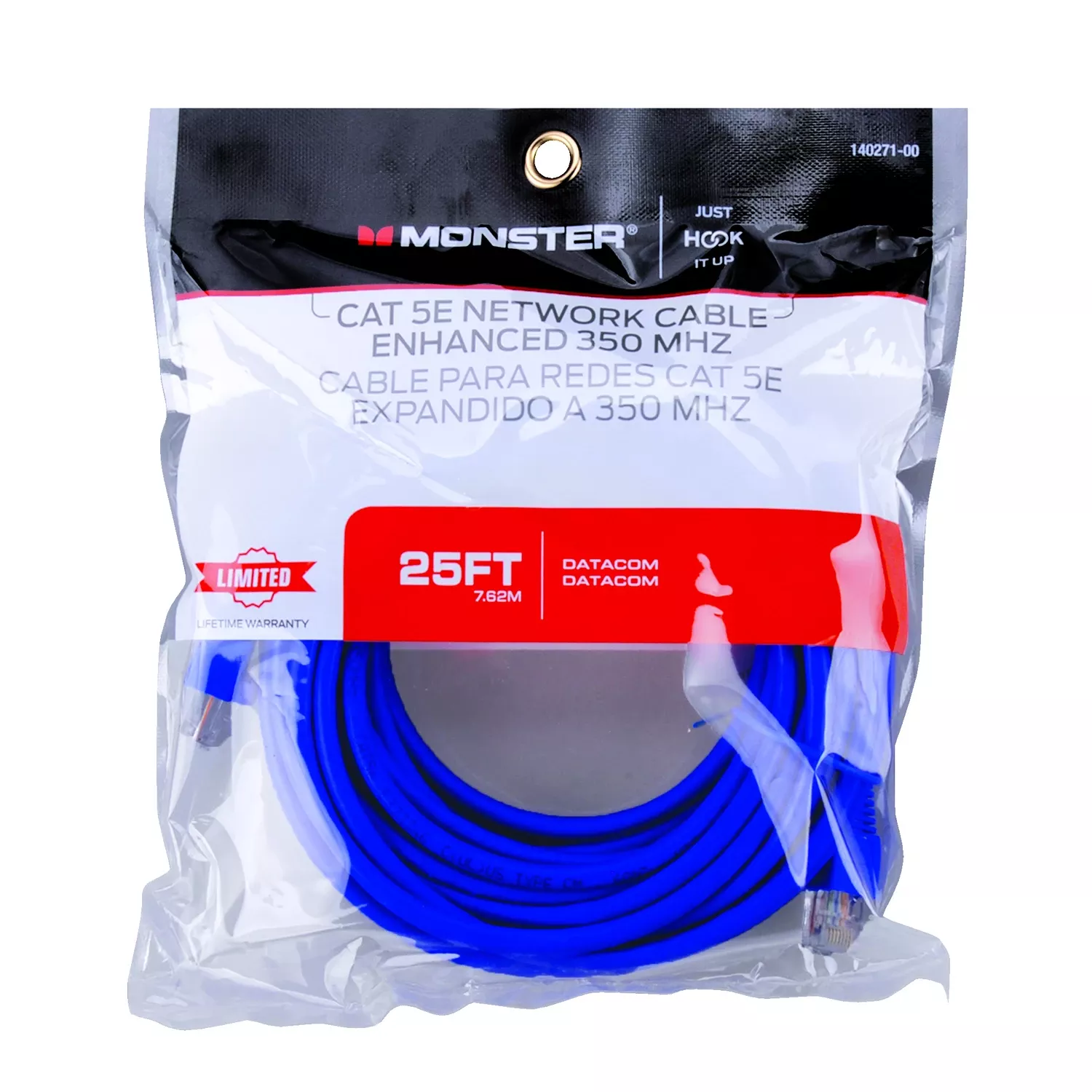 Just Hook It Up 25 Ft. L Category 5e Networking Cable - Blue