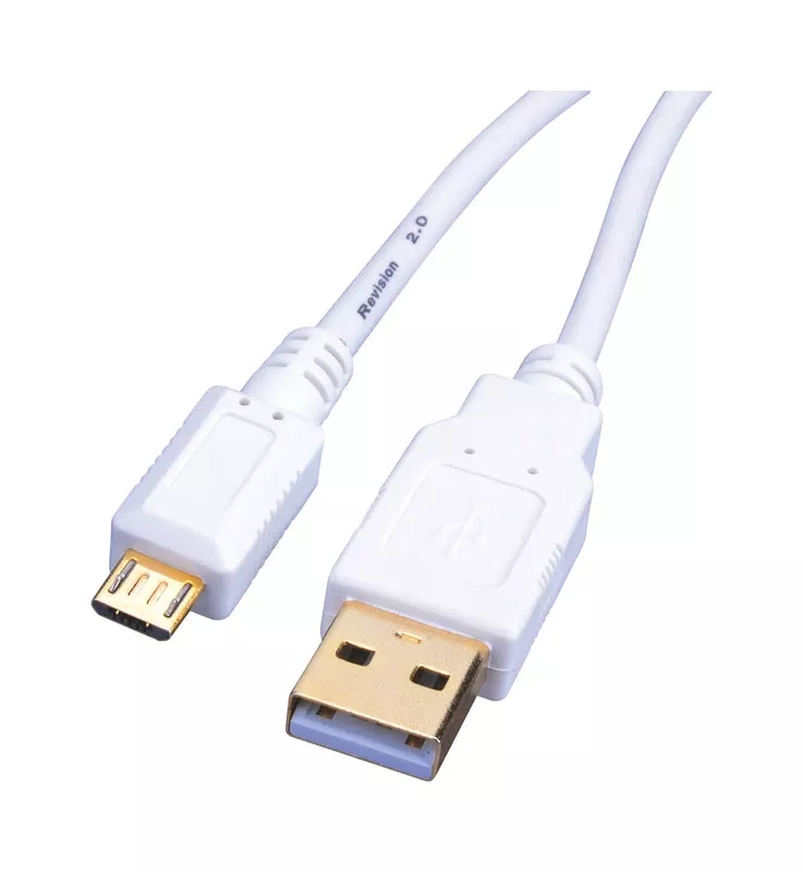 Just Hook It Up 6 Ft. Usb 2.0 Micro Cable - White