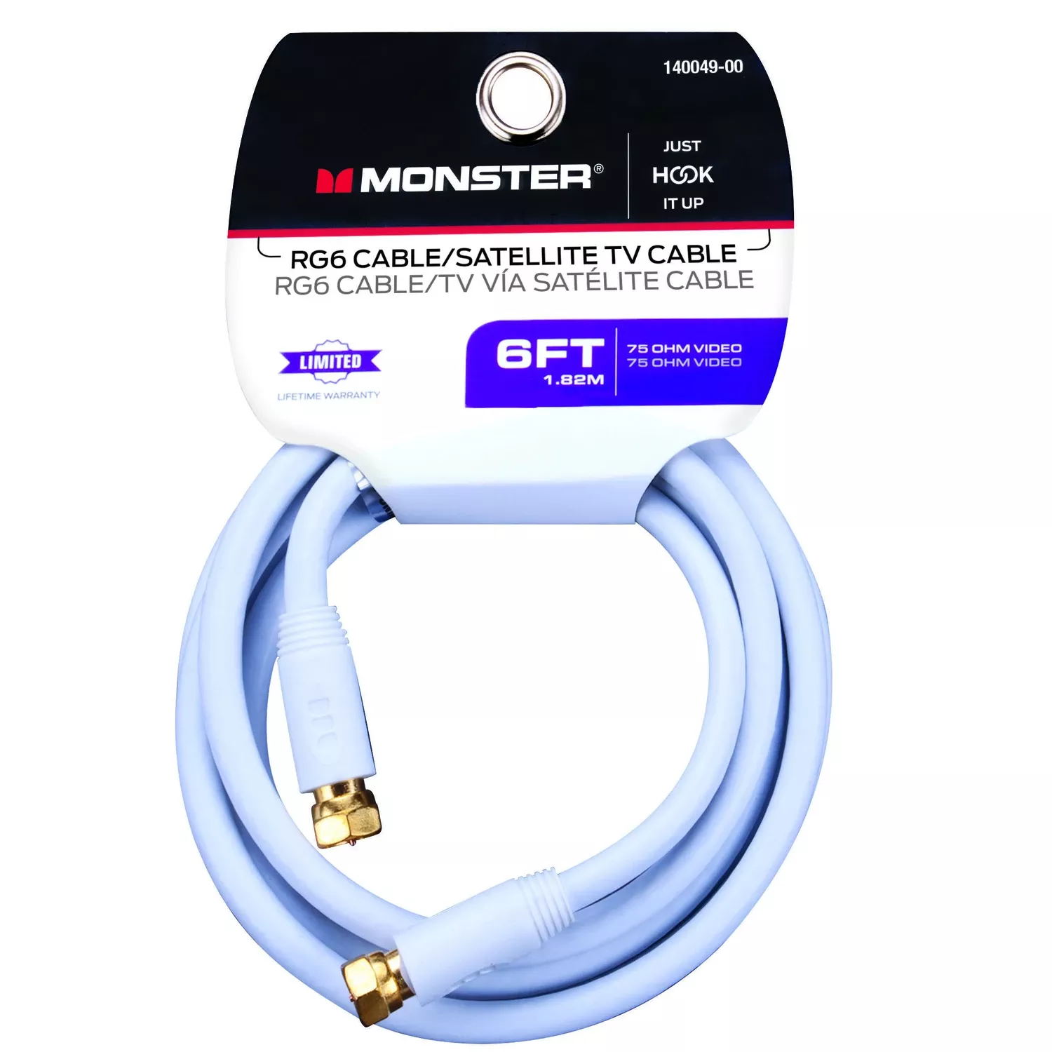Just Hook It Up 6 Ft. Weatherproof Video Coaxial Cable Rg6