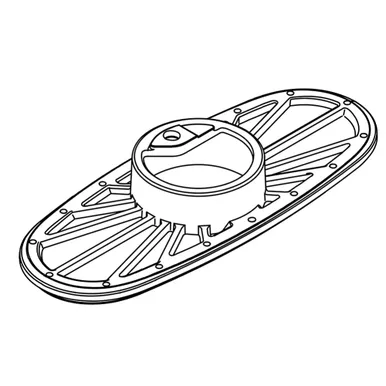 Kohler 1038682 Putty Plate-Over Mold-4"