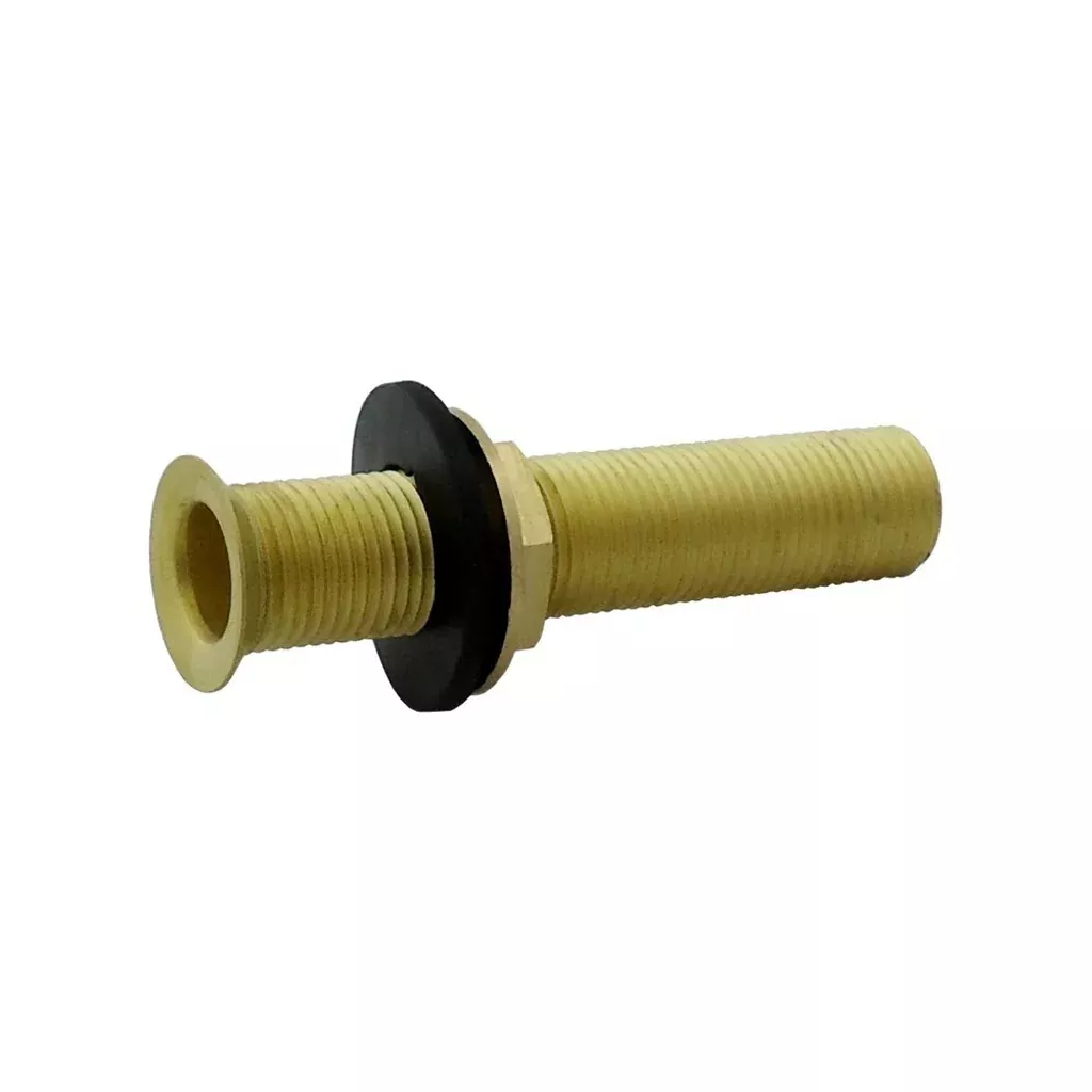 Krome Dispense 4" Replacement Drain Tube, 1/2" BSP Thread, Stainless Steel Construction
