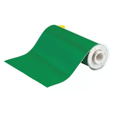 Label Tape Cartridge, Green, Labels/Roll: Continuous