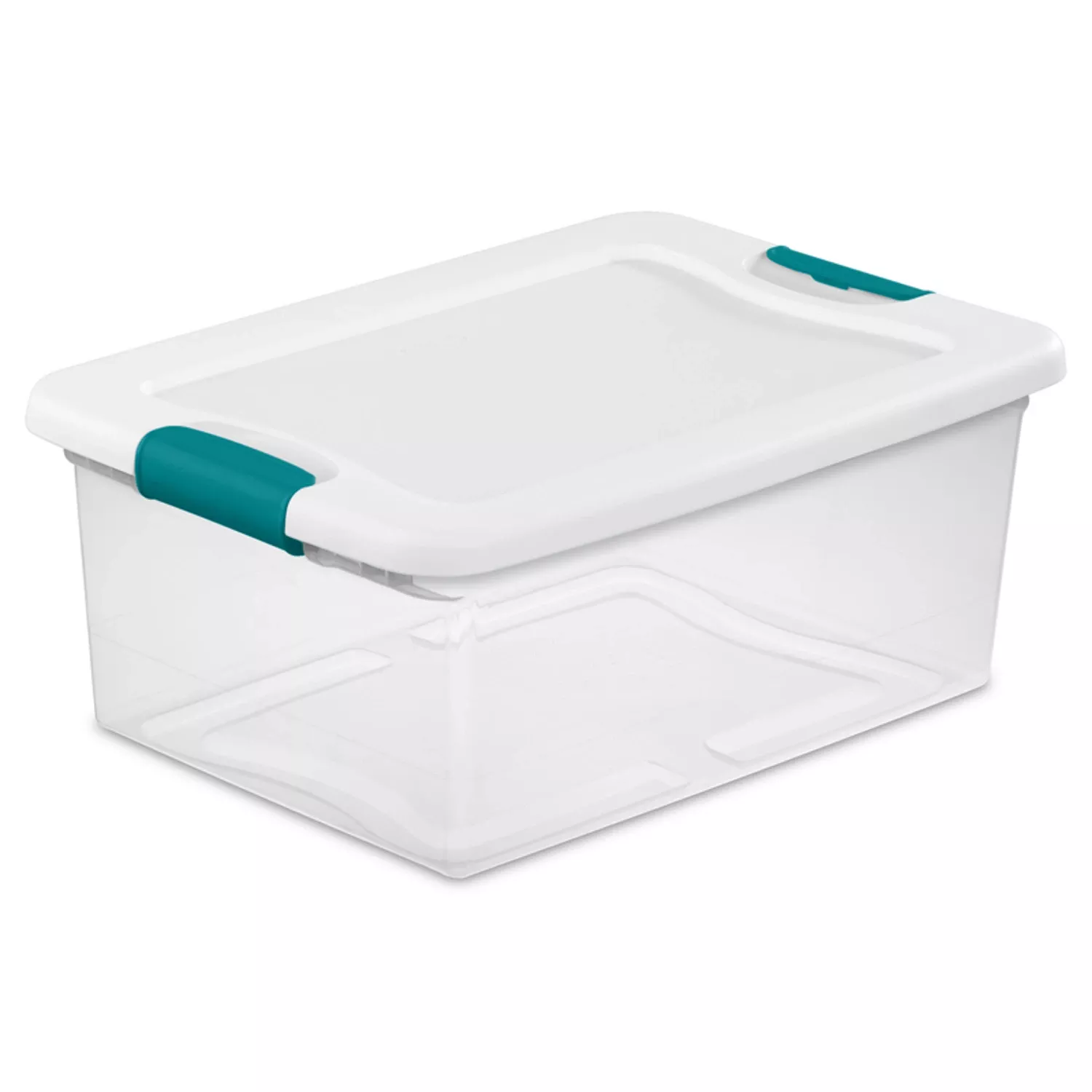 Latching Storage Box, See-through Base, 15 Qt.