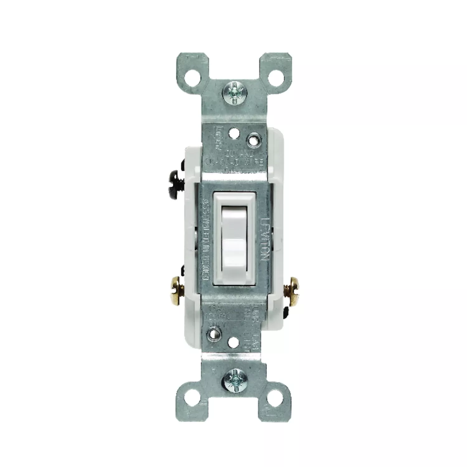 Leviton 15 Amps Three Pole Toggle Ac Quiet Switch White 1 Pk