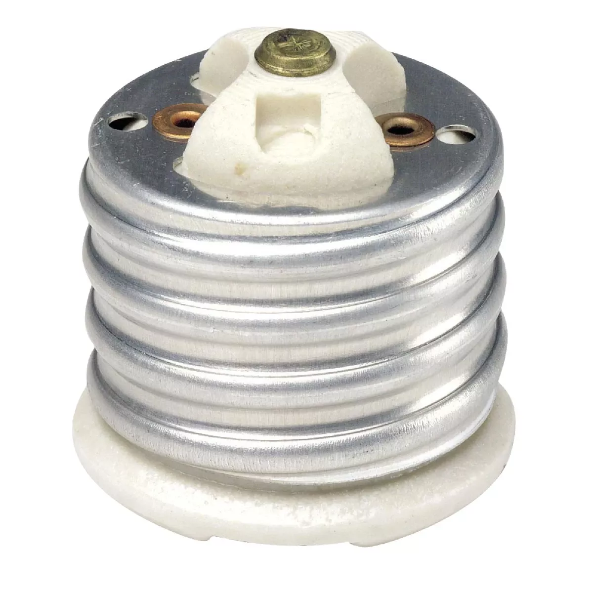 Leviton Aluminum Incandescent Mogul To Medium Base Socket Reducer 1 Pk