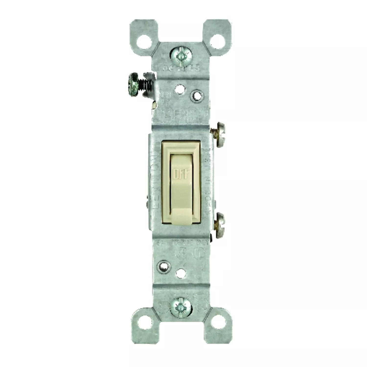 Leviton Co/alr 15 Amps Toggle Switch Ivory 1 Pk