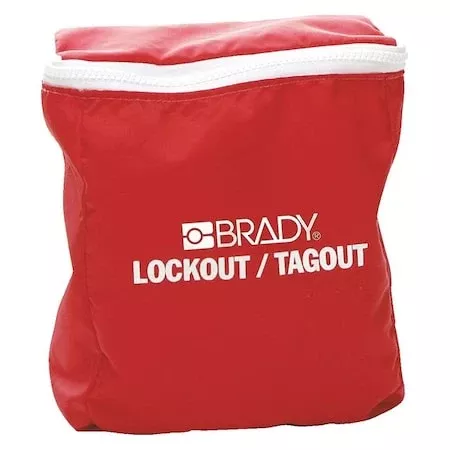 Lockout Pouch,Unfilled,Red