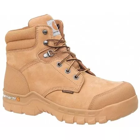 Men's 6-Inch Work Boot, 13, Composite Toe, 6 in H, Wheat, 6356