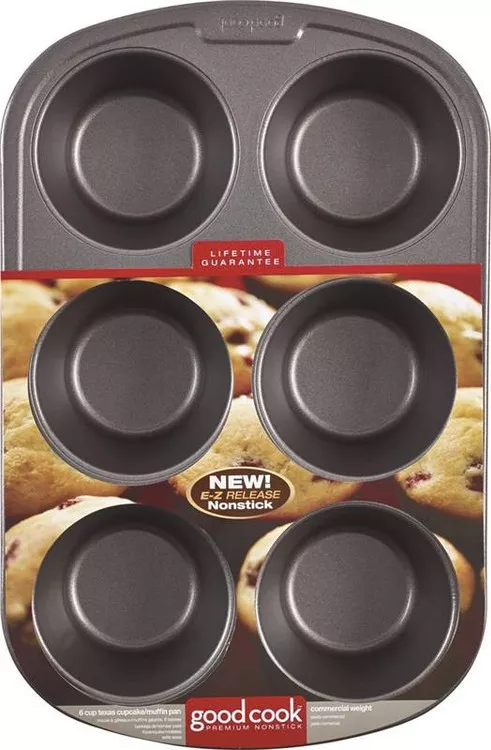 Muffin Pan- 6 Muffins- 3-1/2" Diameter