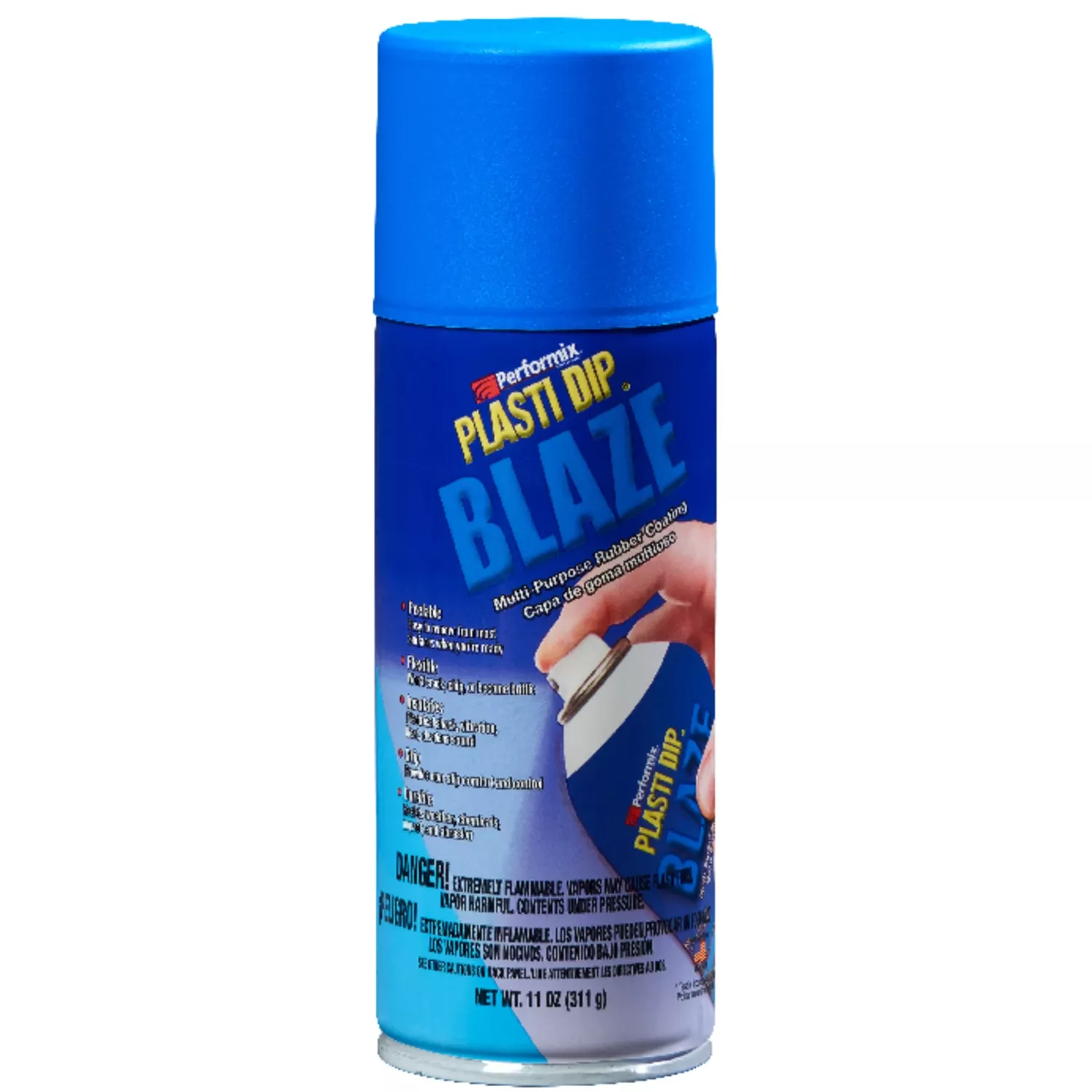 Multi Purpose Rubber Coating Spray, Blaze Blue, 11 Oz.