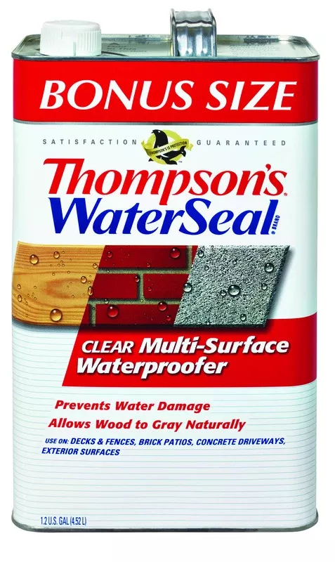 Multi-surface Water Sealer, Clear, Bonus Size, 1.2-gallons