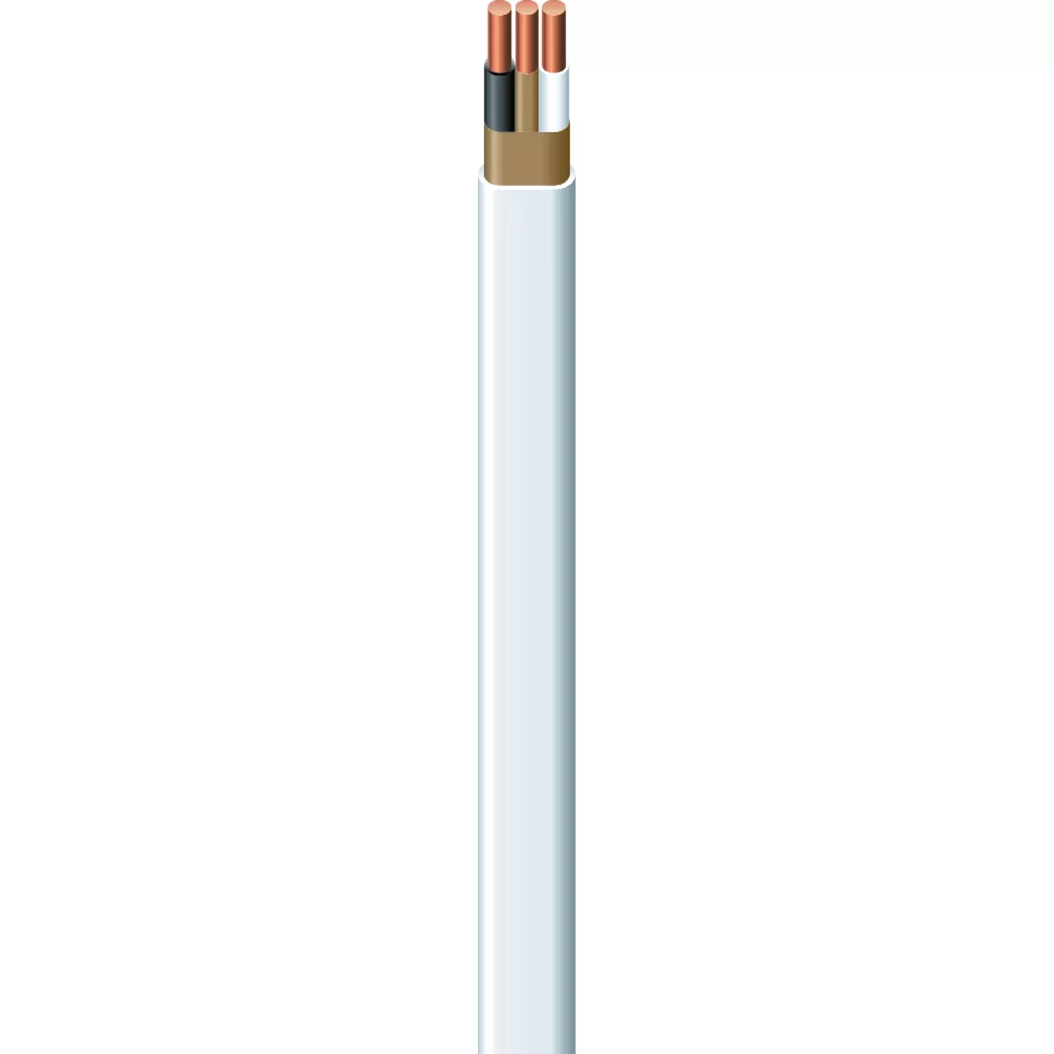 Non-metallic Romex Sheathed Electrical Cable With Ground, 14/2, 100 Ft.