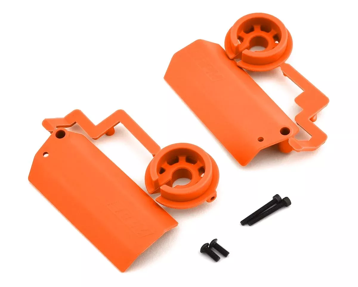 Orange Shock Shaft Guards for X-Maxx (2) (RPM80438)