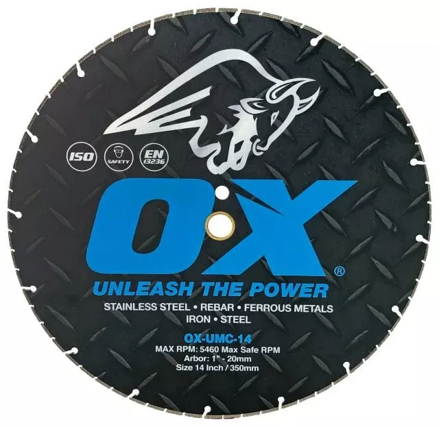 OX Ultimate Metal Cutting Vacuum Brazed Diamond Blade