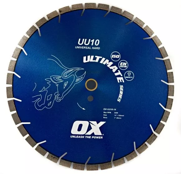 OX Ultimate Universal Hard Diamond Blade | Diameter: 10″ | Bore: 1″