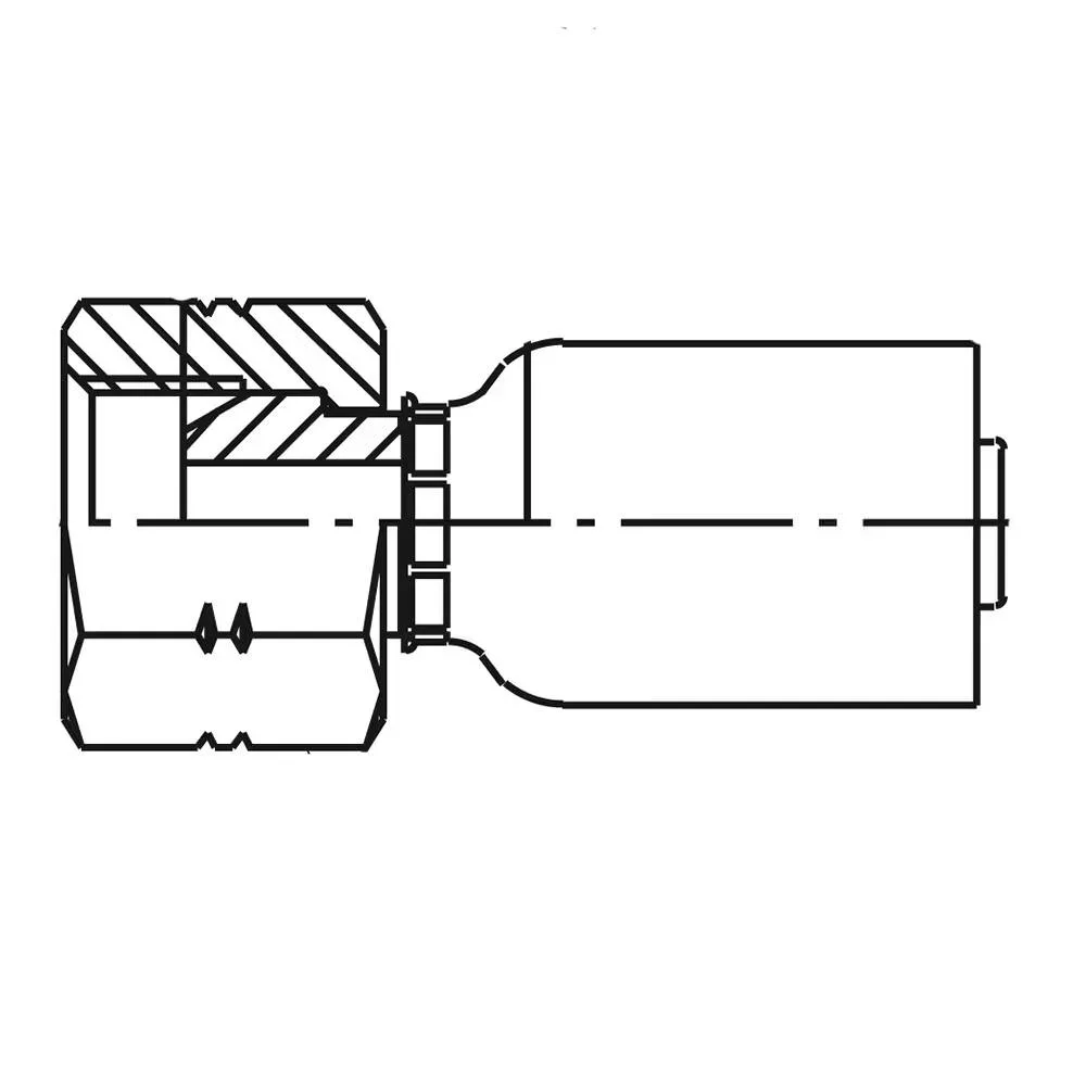 Parker 19256-4-4 BSP Female Swivel Fitting – Steel – 1/4 Inch