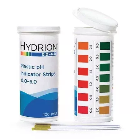 pH Strips,Hydrion Spectral,0-6,PK100
