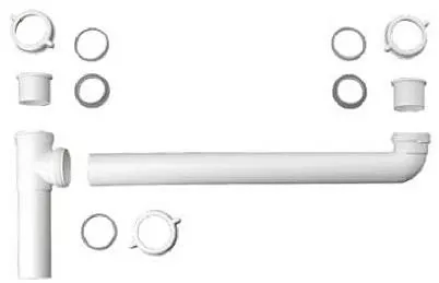 Plastic 2-bowl End Outlet Drain