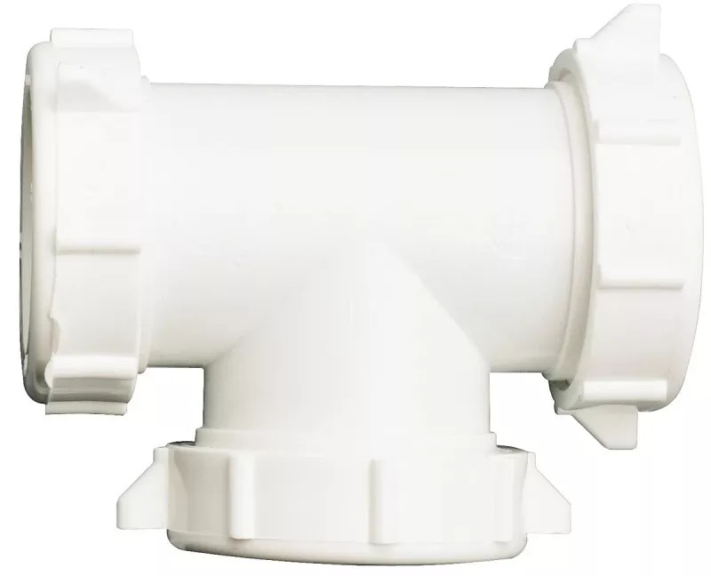 Pp55-6w 1-1/2 Inch Plastic Slip-joint Coupling Tee With Washers And Wing Nuts