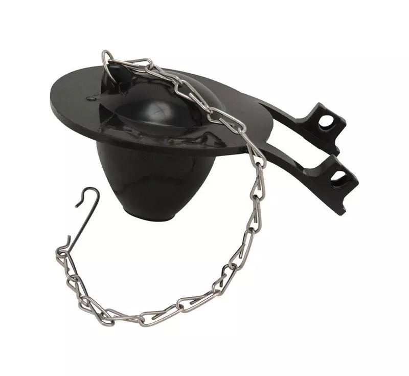 Pp835-80 Universal Toilet Flapper Flush Valve, Rubber, Black
