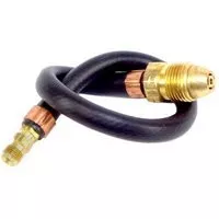 Propane Hose Assembly- 15"- POL x 1/4"- M-Flare