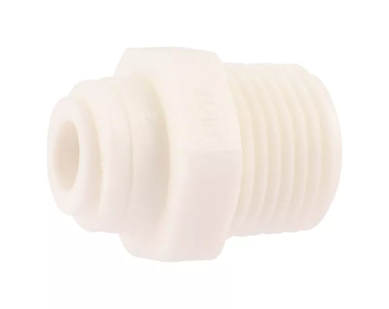 Push To Connect 1/4 In. X 3/8 In. Mnpt Polypropylene Adapter
