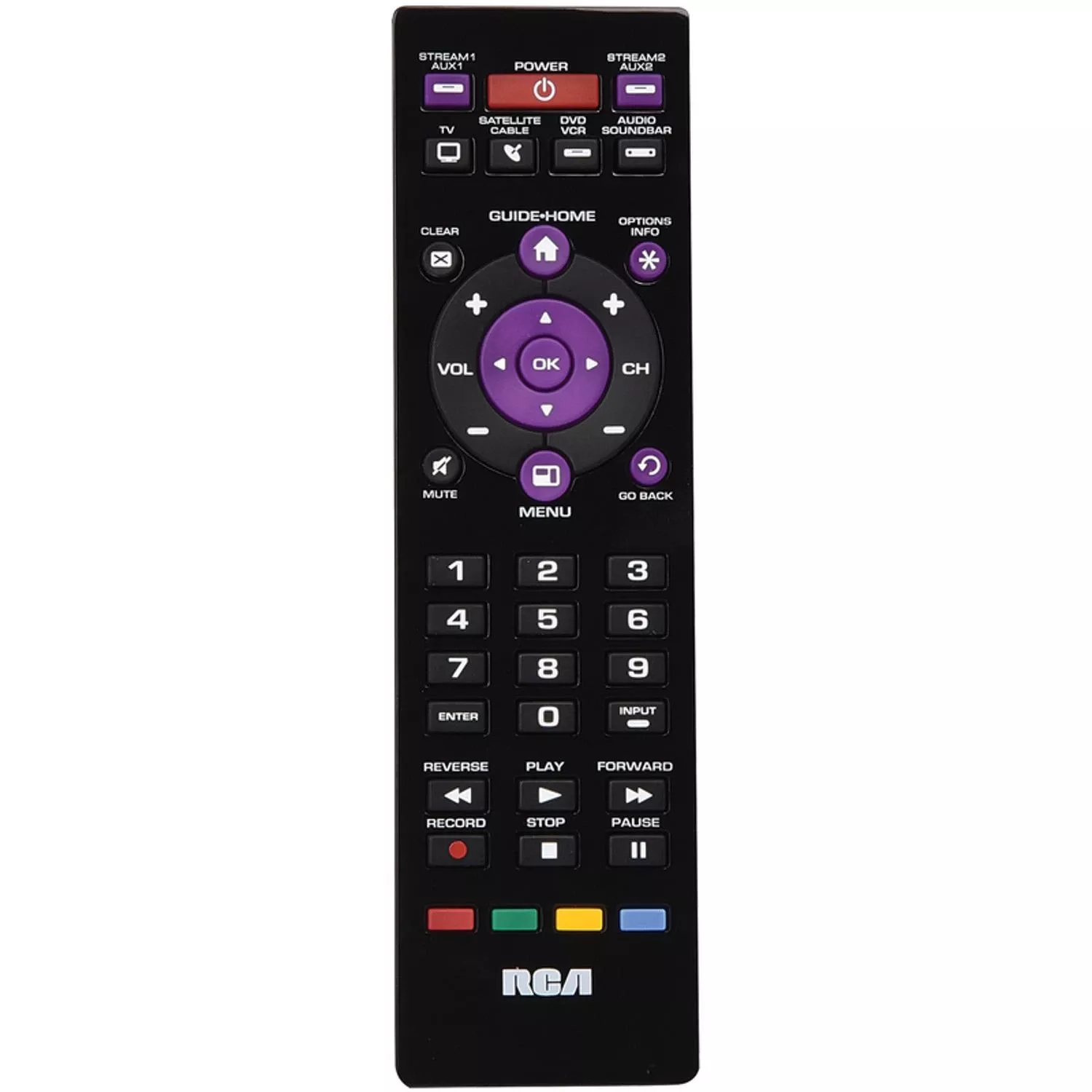 Rcrpst06gbe Programmable Universal Remote Control For 6 Devices