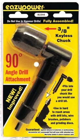 Right Angle 3/8" Keyless Chuck