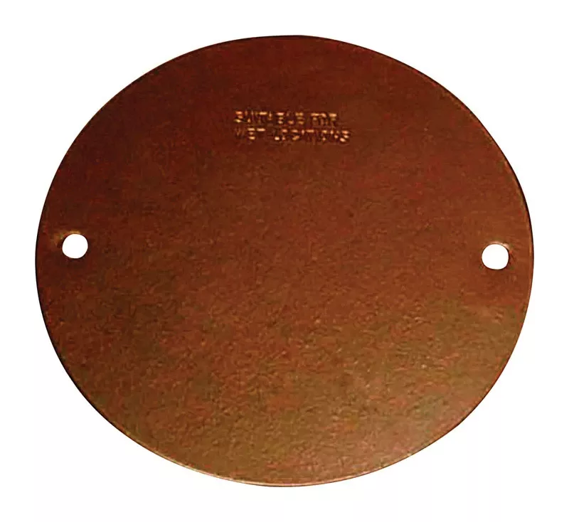 Round Steel Flat Box Cover For Wet Locations, Model 14241br
