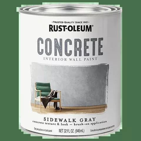 Rust-Oleum Concrete Interior Wall Paint - Quart (2Count)