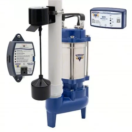 SewageEjectorPump,10ft,0.4hp,115VAC