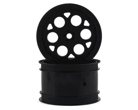 Showtime 2.2″ Black Wheels with 12mm Hex for 1/10 Sprint Car Rear (2) (PRO278303)