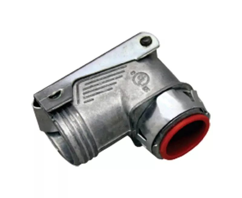 Sigma Engineered Solutions Double Snap Lock 3/8 In. D Die-cast Zinc Flex Angle Connector For Ac, Mc