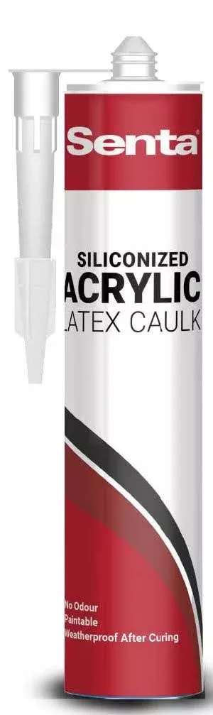 Siliconized Acrylic White Caulk - 24 Count