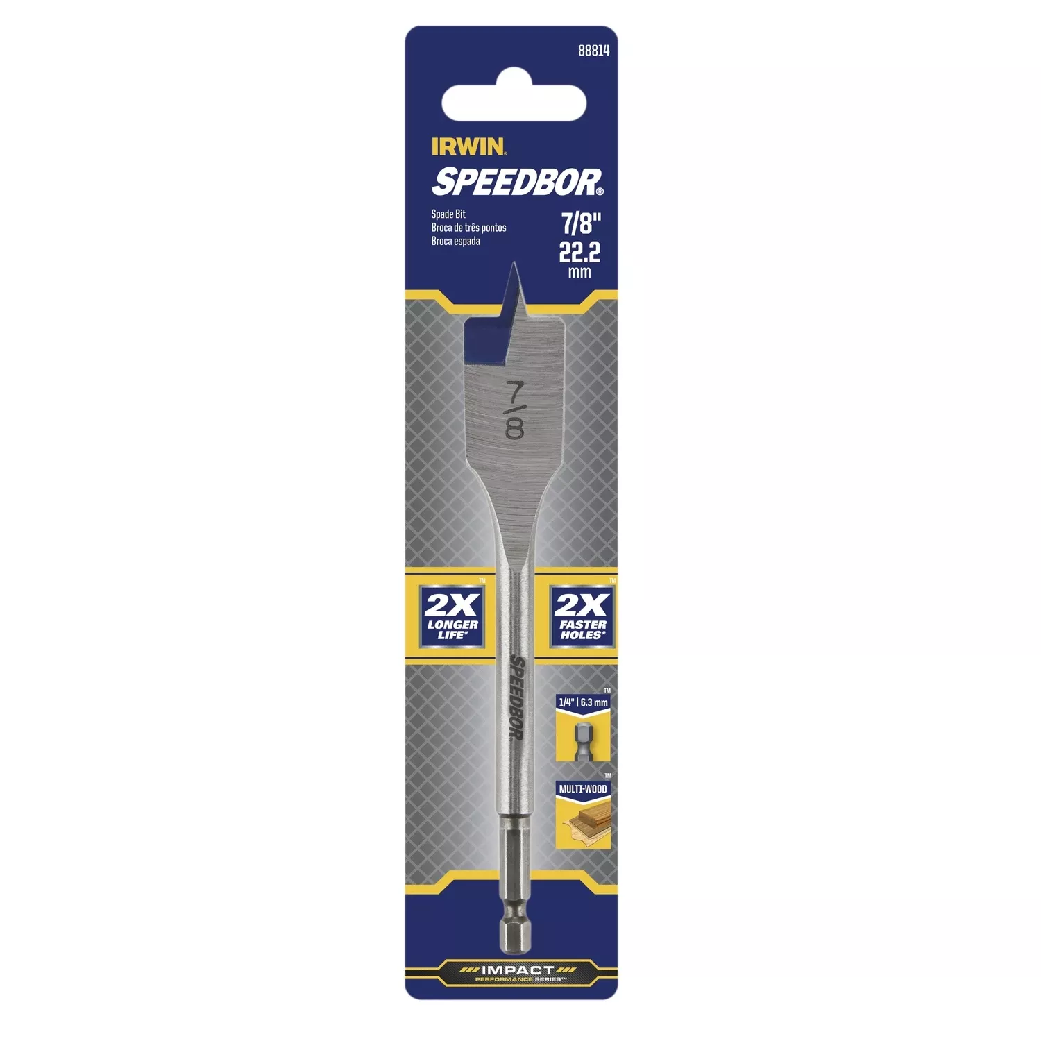 Speedbor Spade Drill Bit, 7/8 In.