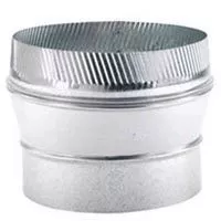 Stove Pipe- Galvanized- Increaser- 6" x 8"- 26 Ga