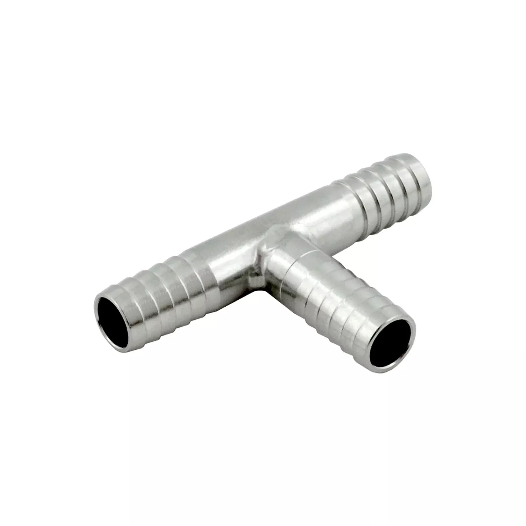 Tee – 304 Stainless Steel – 1/2″ Hose Barb-All