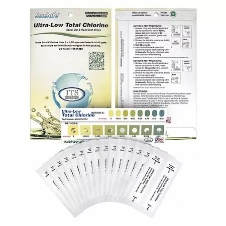 Test Strip,Ultra-Low Total Chlorine,PK30